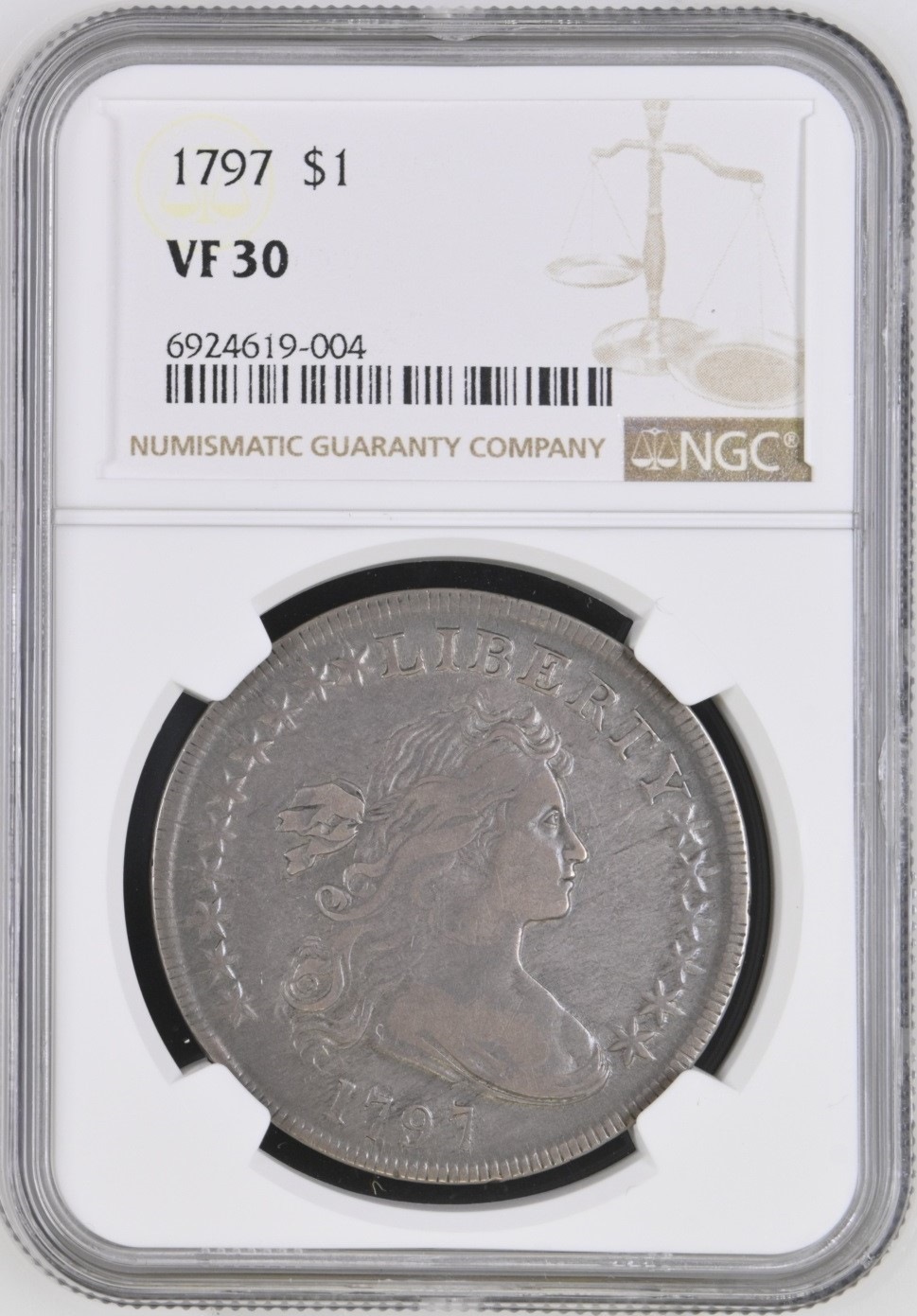 1797-$1-Draped-Bust-Dollar-10x6-Stars-Large-Letters-BB-71,-B-3